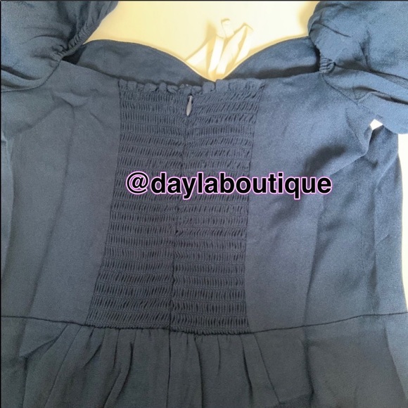 Reformation Lillet Dress Navy💕 - Picture 8 of 9